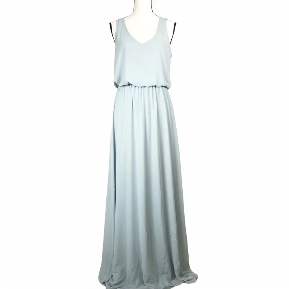 NWOT SMYM Kendall Steel Blue Maxi Dress - Picture 2 of 9